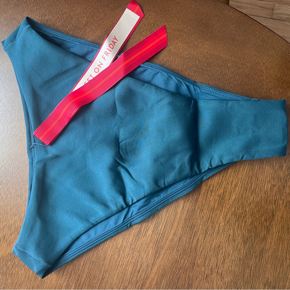 NWT Left on Friday Teal Throwback Bottom